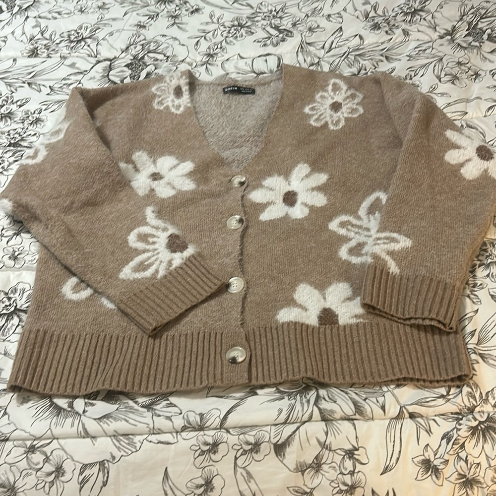 Tan boho sweater sz M